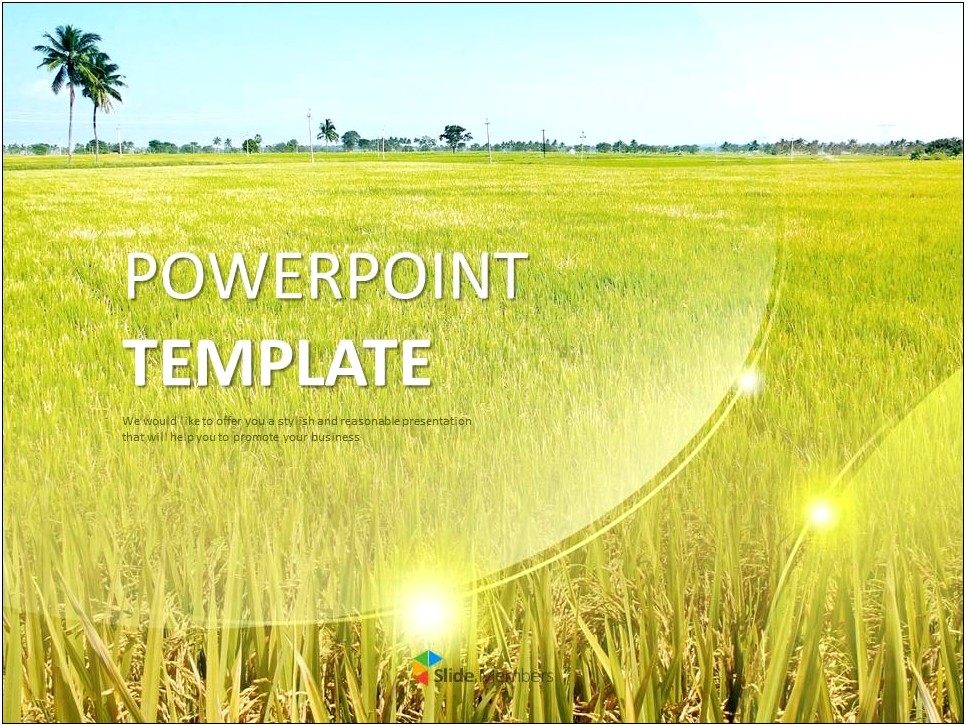 Rice Field Ppt Template Free Download