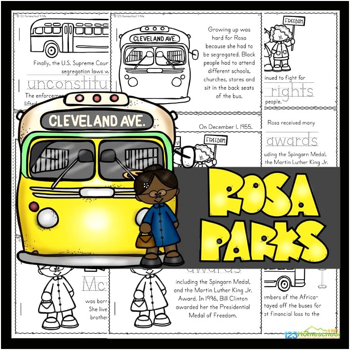 Rosa Parks Bus Template Free Download