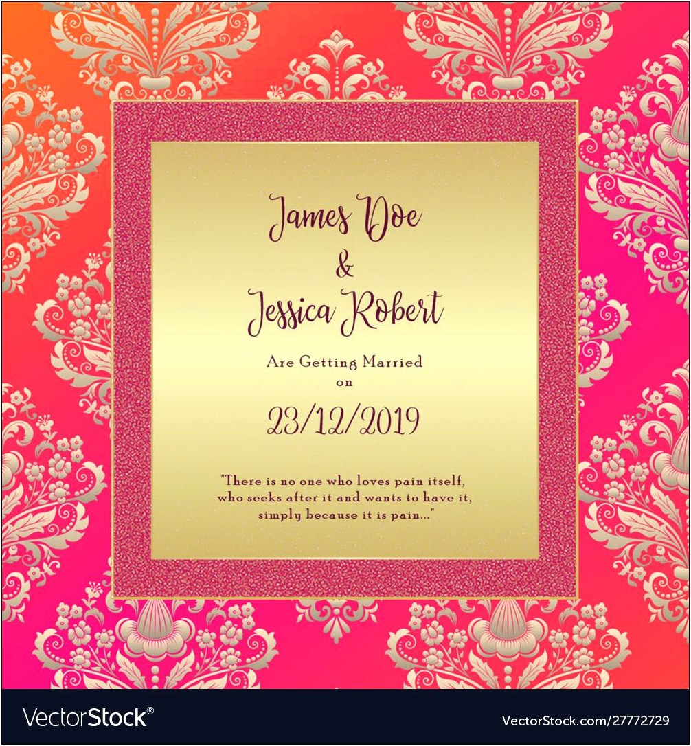 Royal Invitation Card Template Free Download