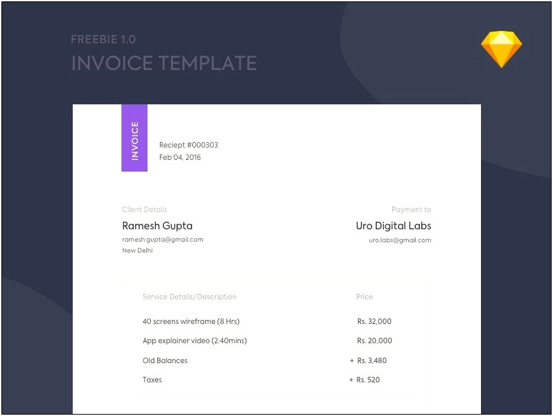 Rtl Html Invoice Template Free Download