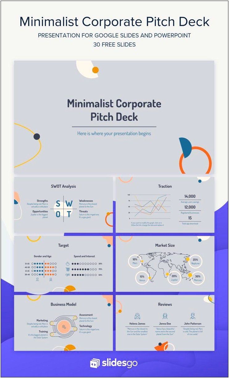 Sales Pitch Presentation Template Free Download