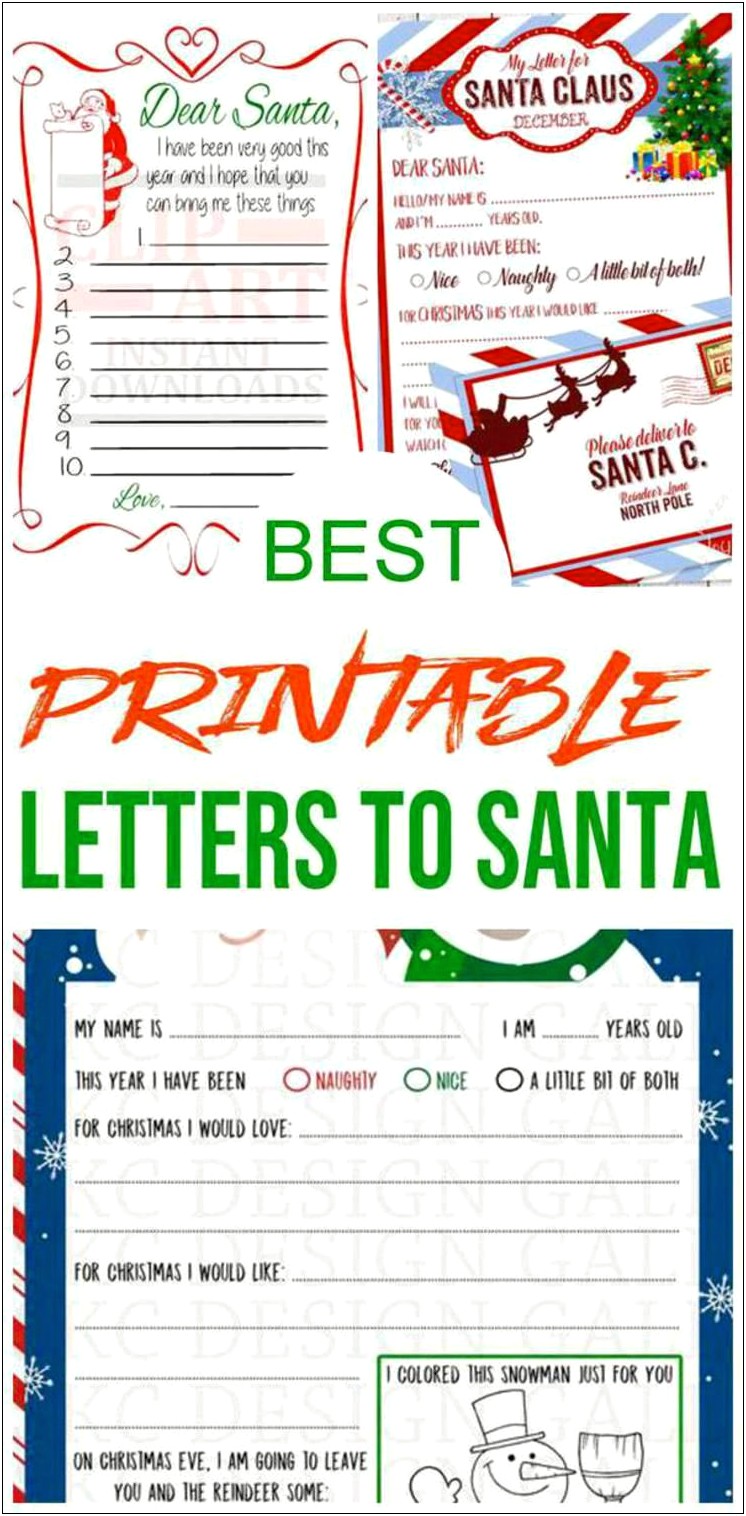 Santa Claus Letter Template Microsoft Word
