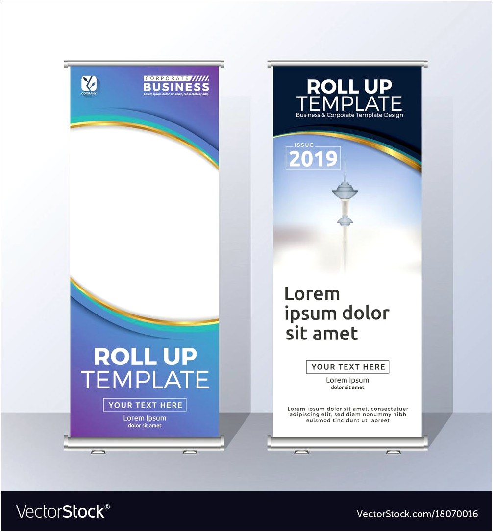 Scroll Banner Template Vector Free Download