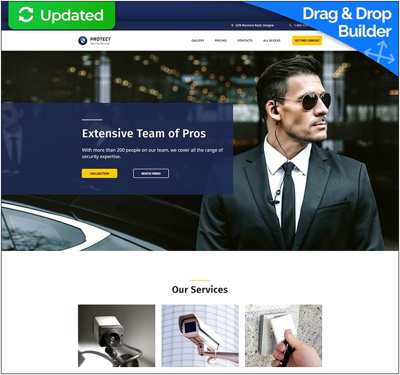 Security Guard Web Template Free Download