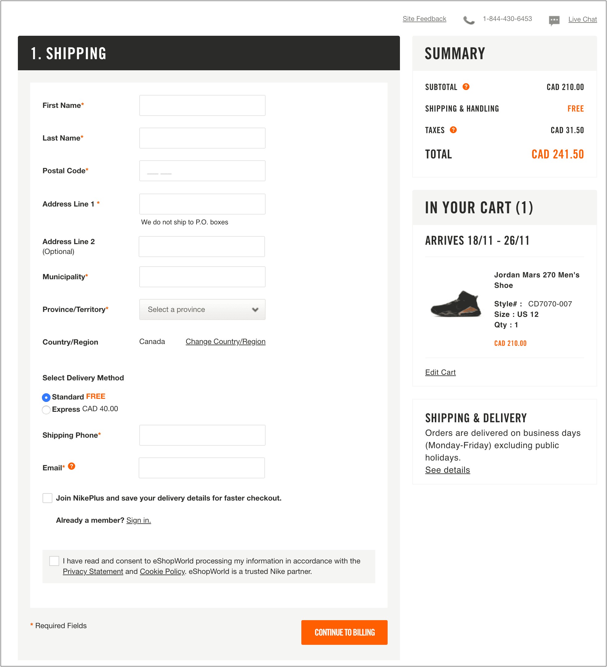 Shopping Cart Page Template Free Download