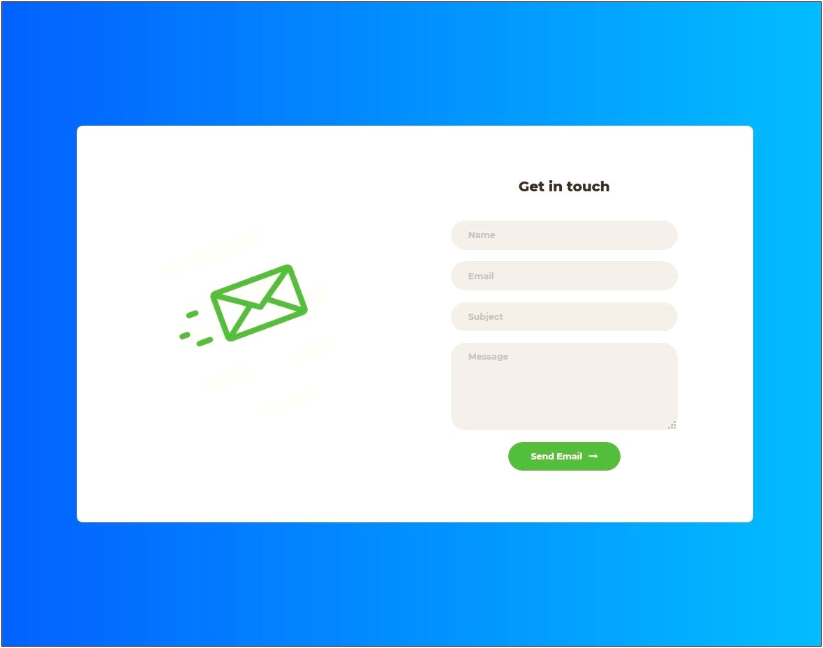 Simple Contact Us Html Form Template Download