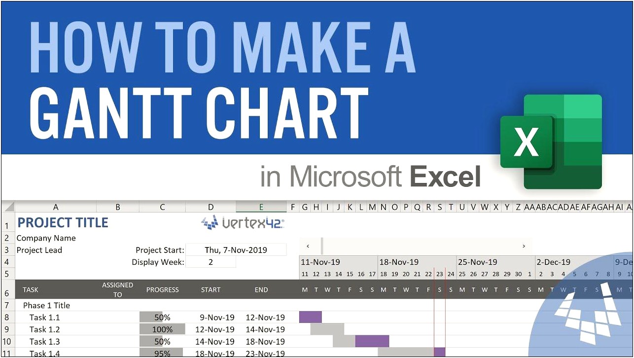 Simple Gantt Chart Excel Template Download