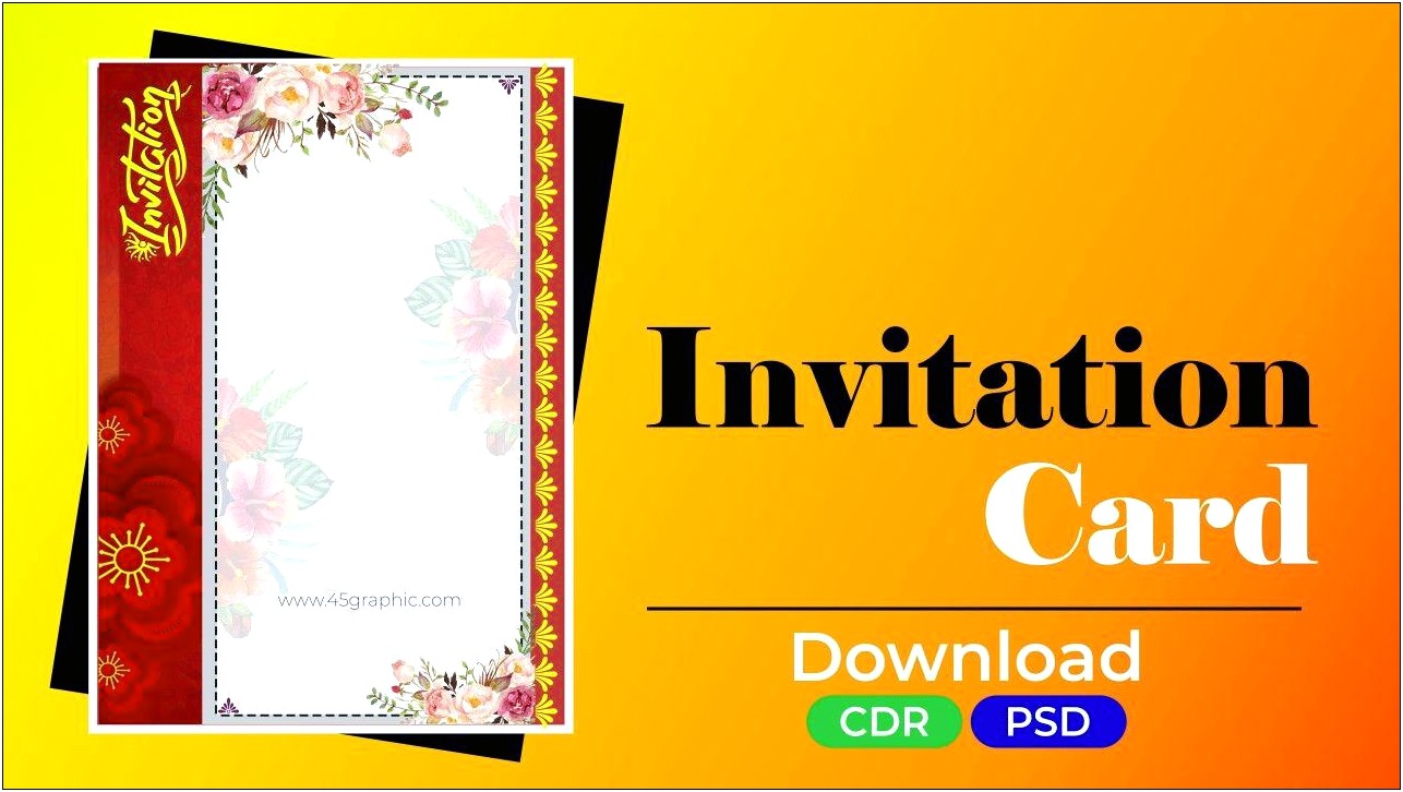 Simple Invitation Card Templates Free Download