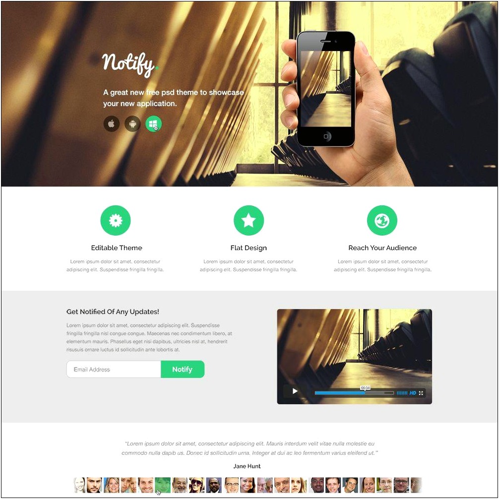 Simple Web Templates Free Download Psd