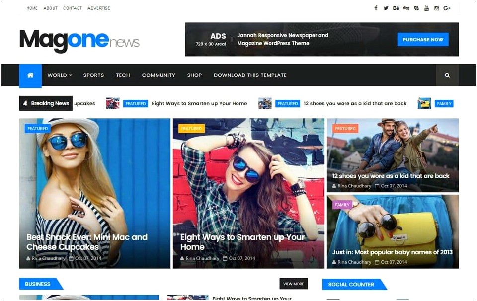 Smart News Blogger Template Free Download