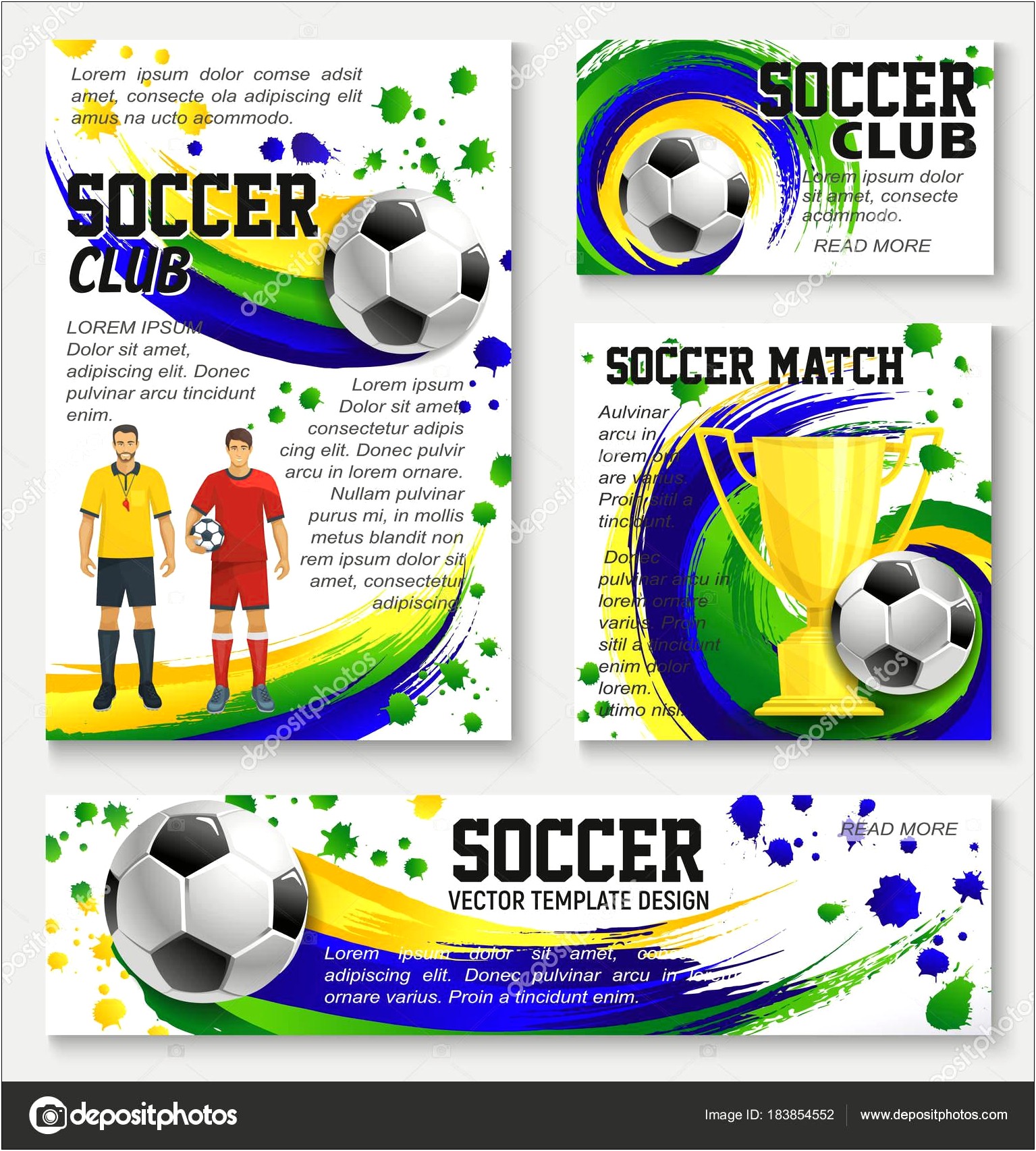 Soccer Team Player Profile Template Download