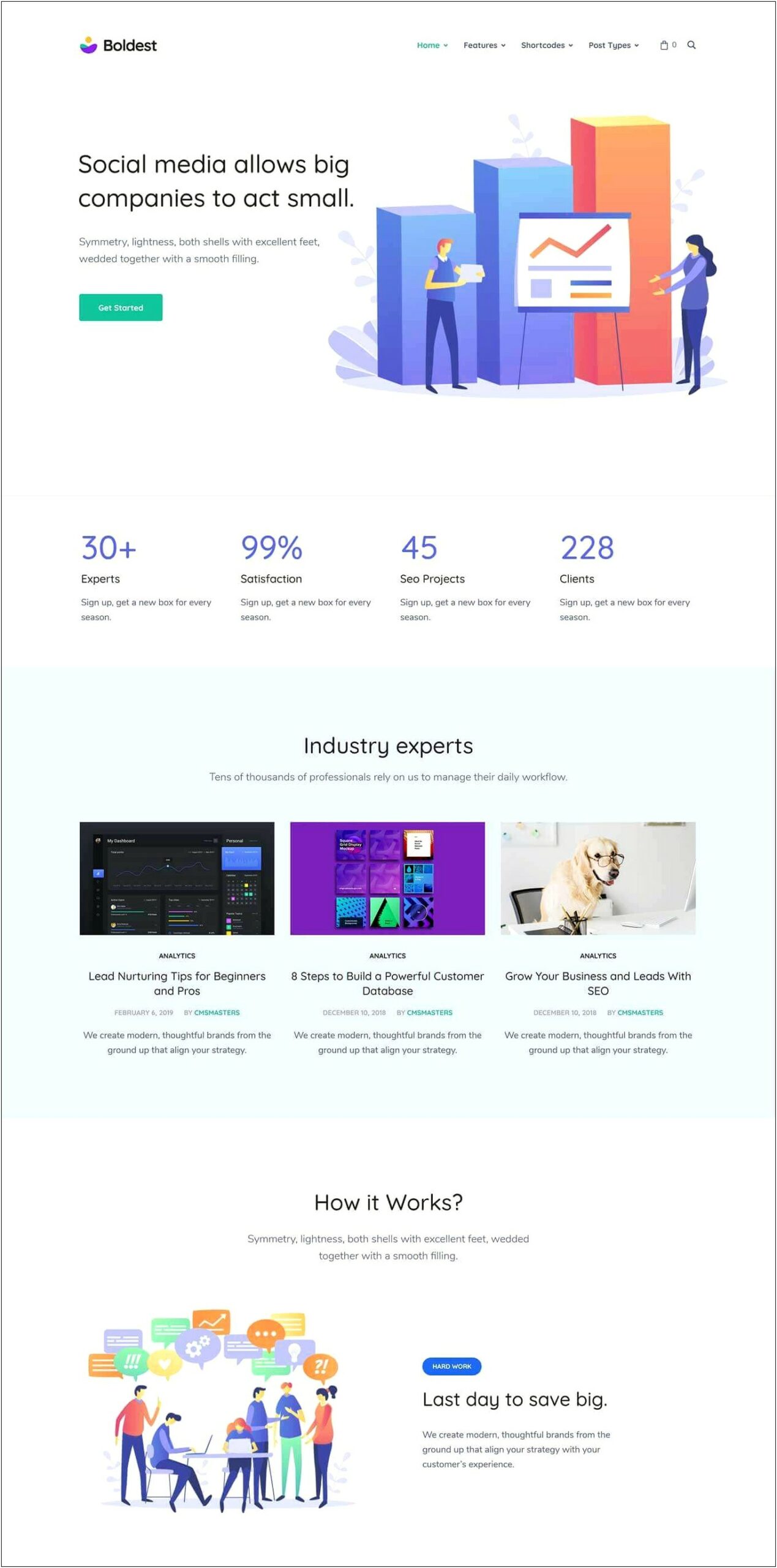 Social Media Bootstrap Template Free Download