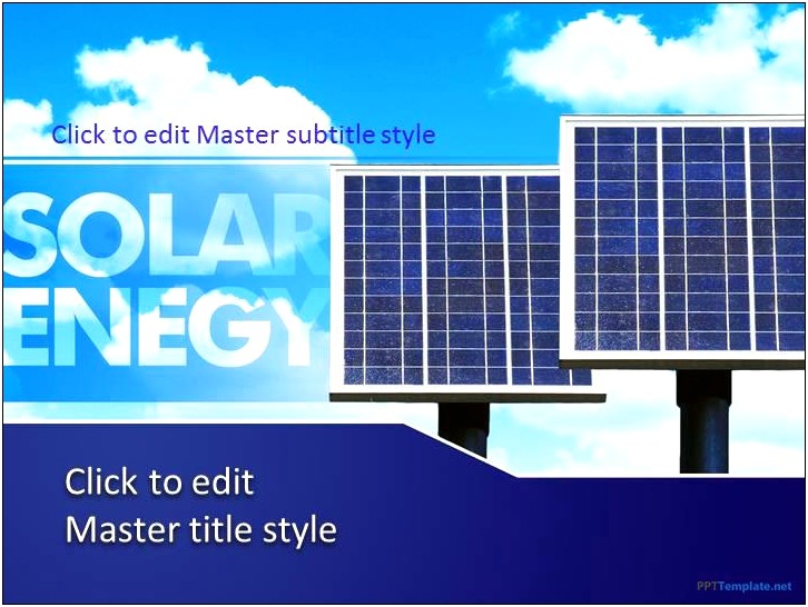 Solar Panel Powerpoint Template Free Download