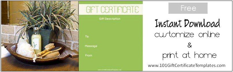 Spa Gift Voucher Template Free Download