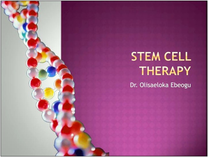 Stem Cells Powerpoint Template Free Download