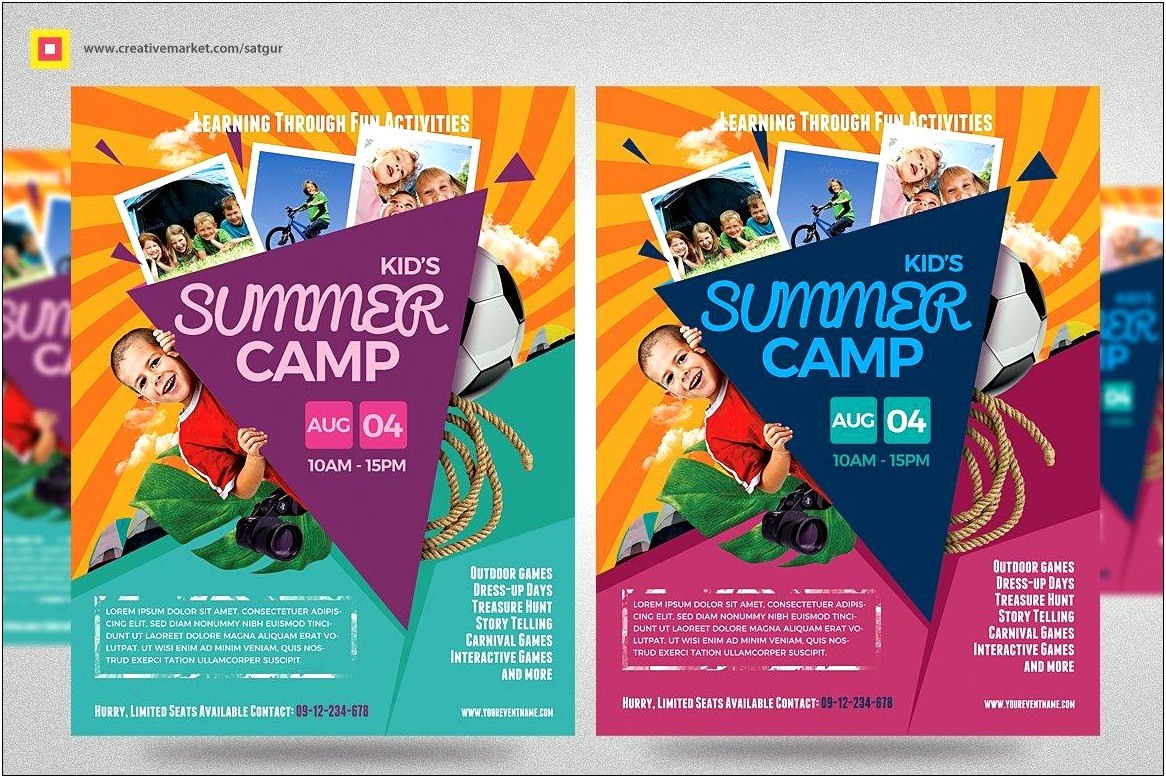 Summer Camp Flyer Template Microsoft Word