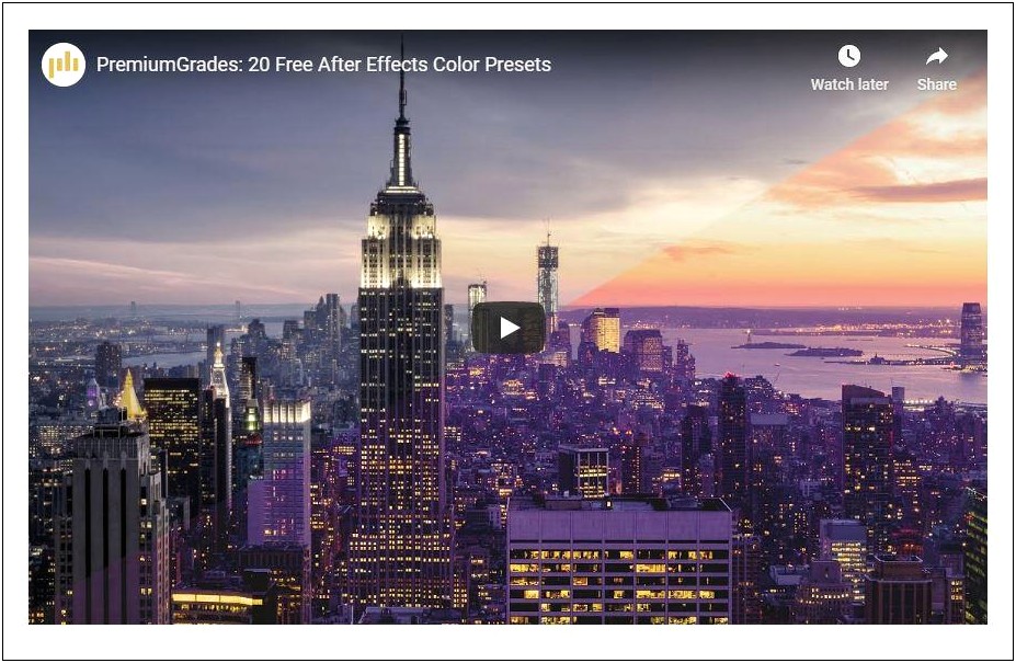 Sunrise After Effects Template Free Download