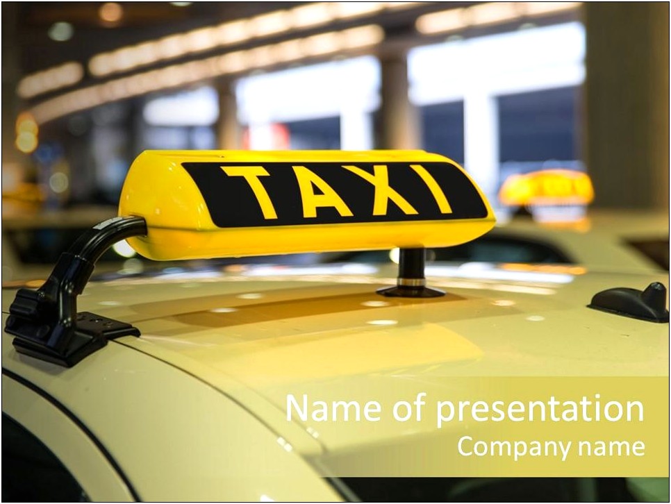 Taxi Services Powerpoint Template Free Download