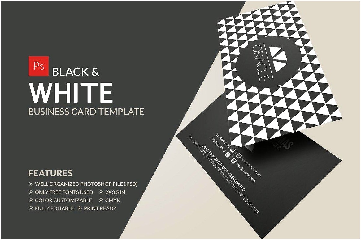 Template Download Visit Card 2x3 5