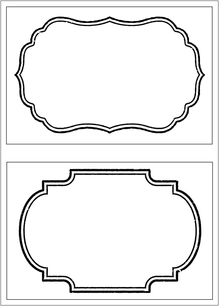 Template For Pantry Labels Download Free