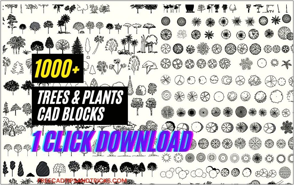 Template Plants Dwg For Free Download