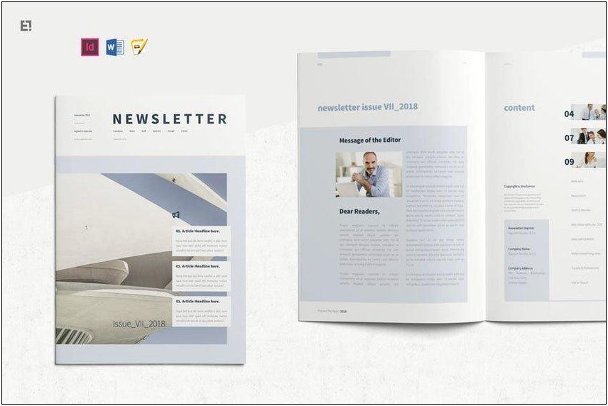 Templates For Newsletter Free Download Pages