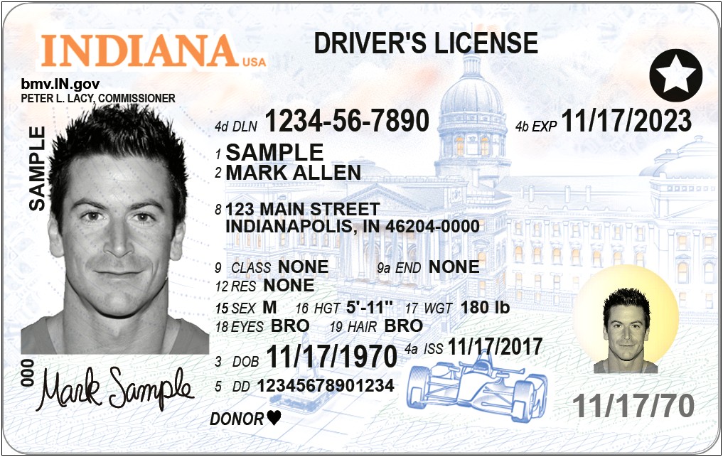 Temporary Paper Id Template Indiana Download