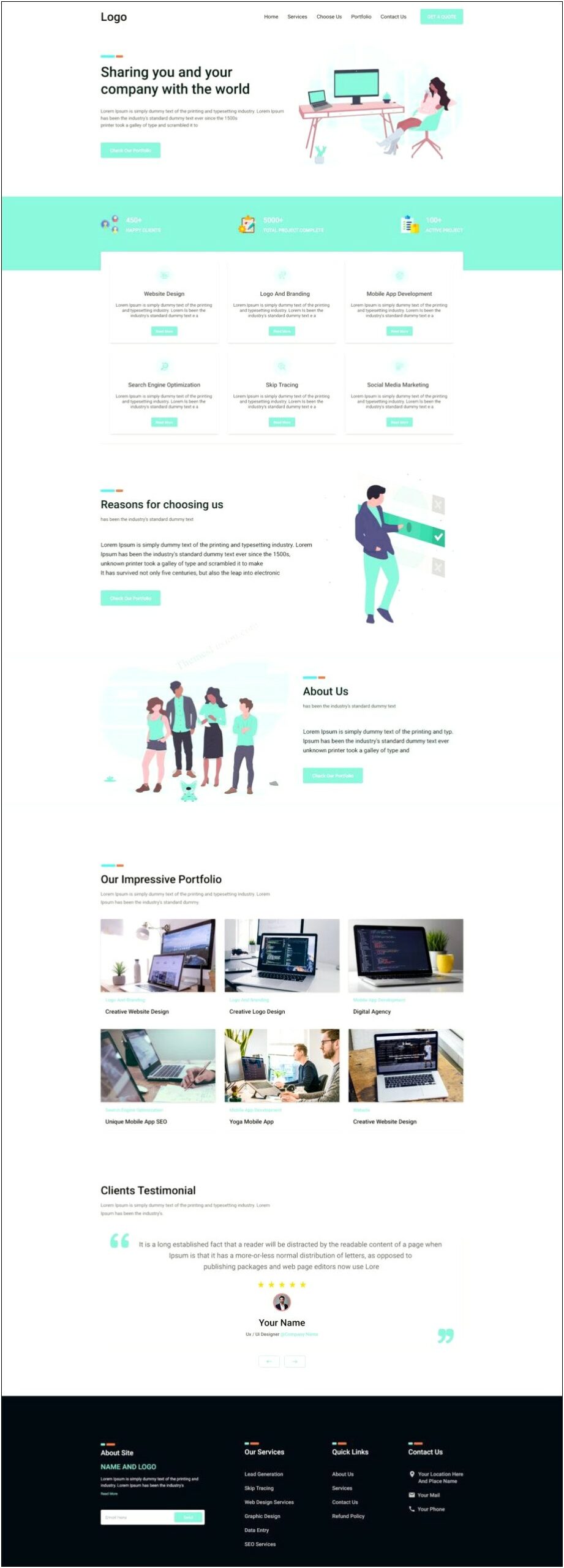 The Project Multipurpose Template Free Download