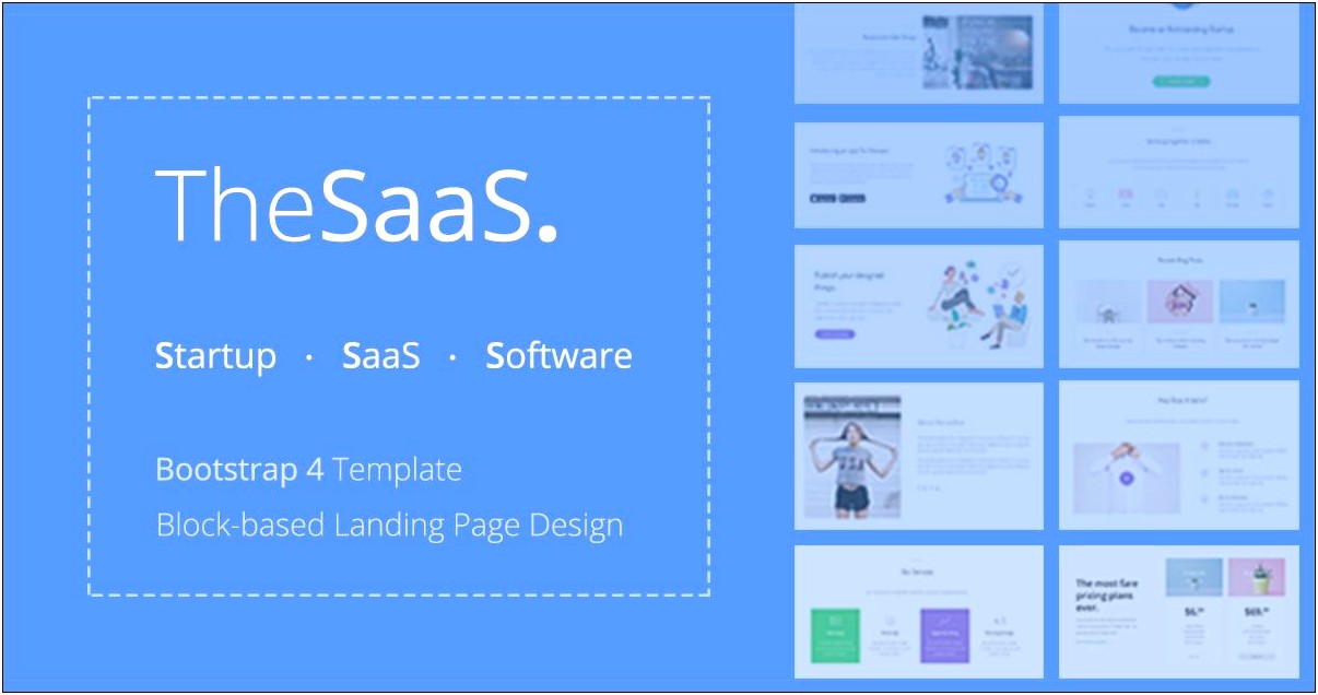 Thesaas Responsive Bootstrap Saas Startup & Webapp Template Download