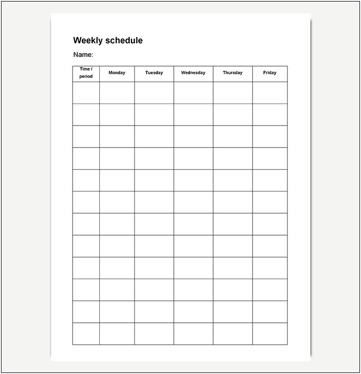 Things To Do List Template Word