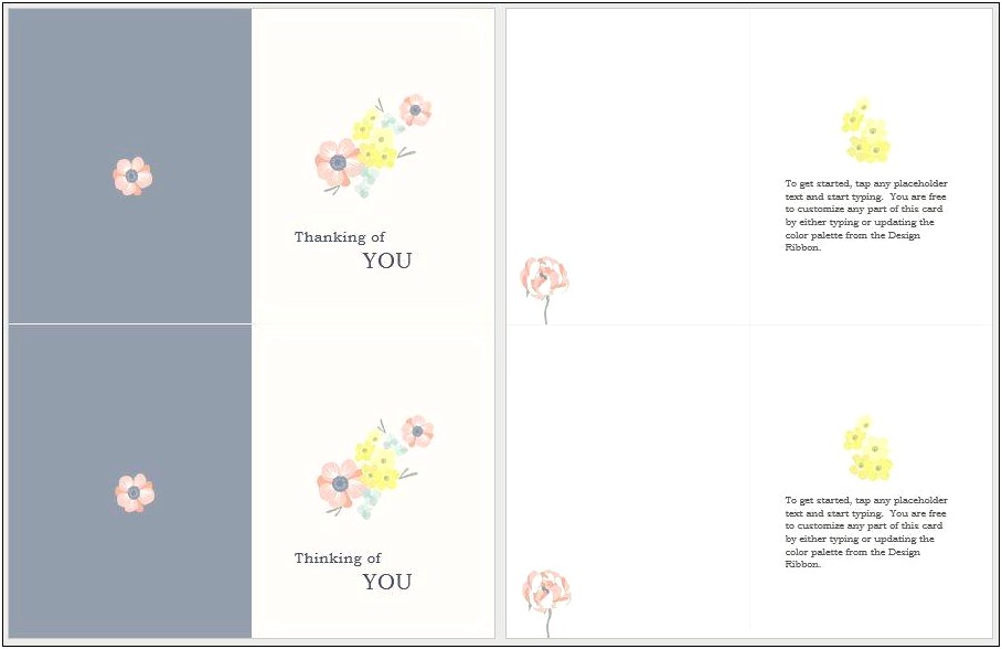 Thinking Of You Card Templates For Word
