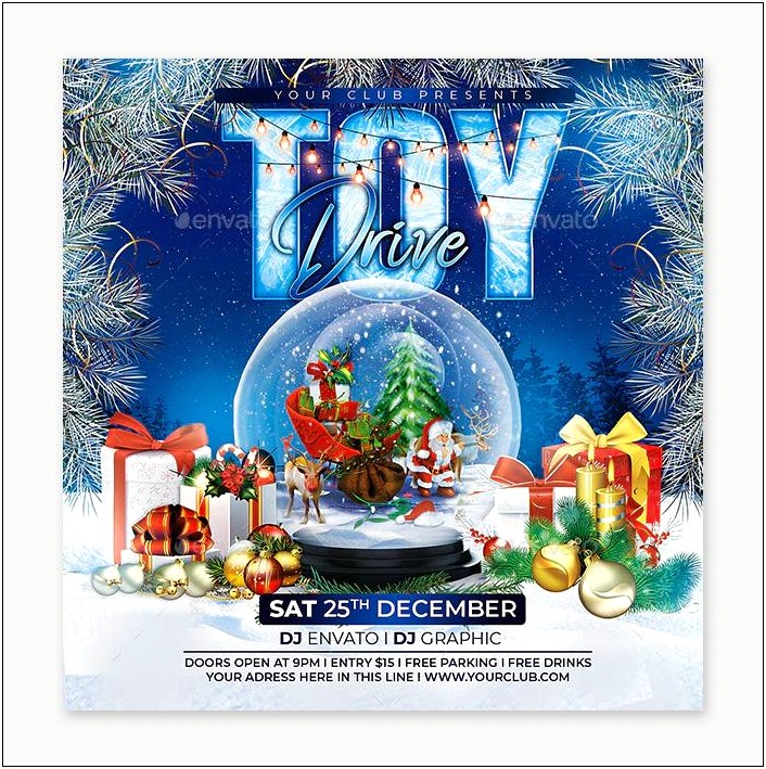 Toy Drive Flyer Template Download Free