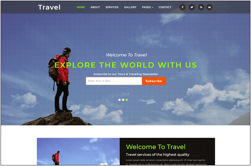 Travel Agency Html5 Template Free Download
