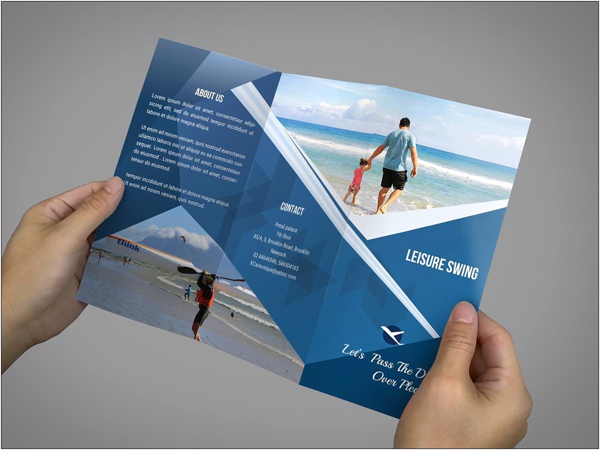 Tri Fold Travel Brochure Template Word