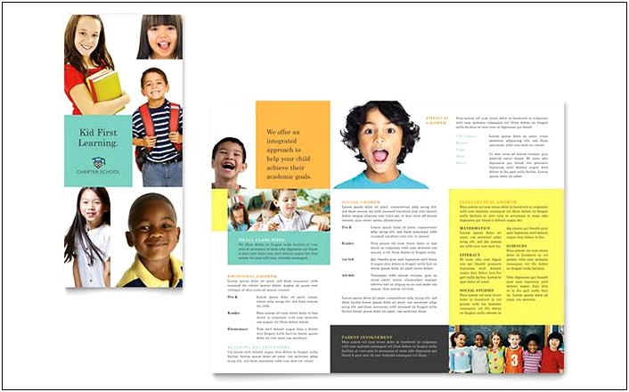 Trifold Back To School Brochure Template Download
