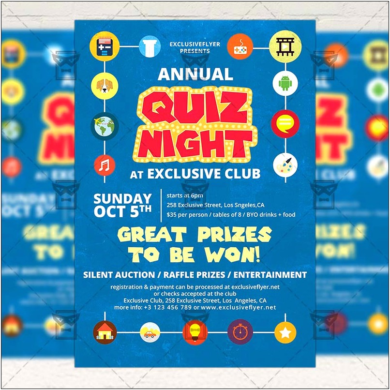 Trivia Night Flyer Templates Download Free