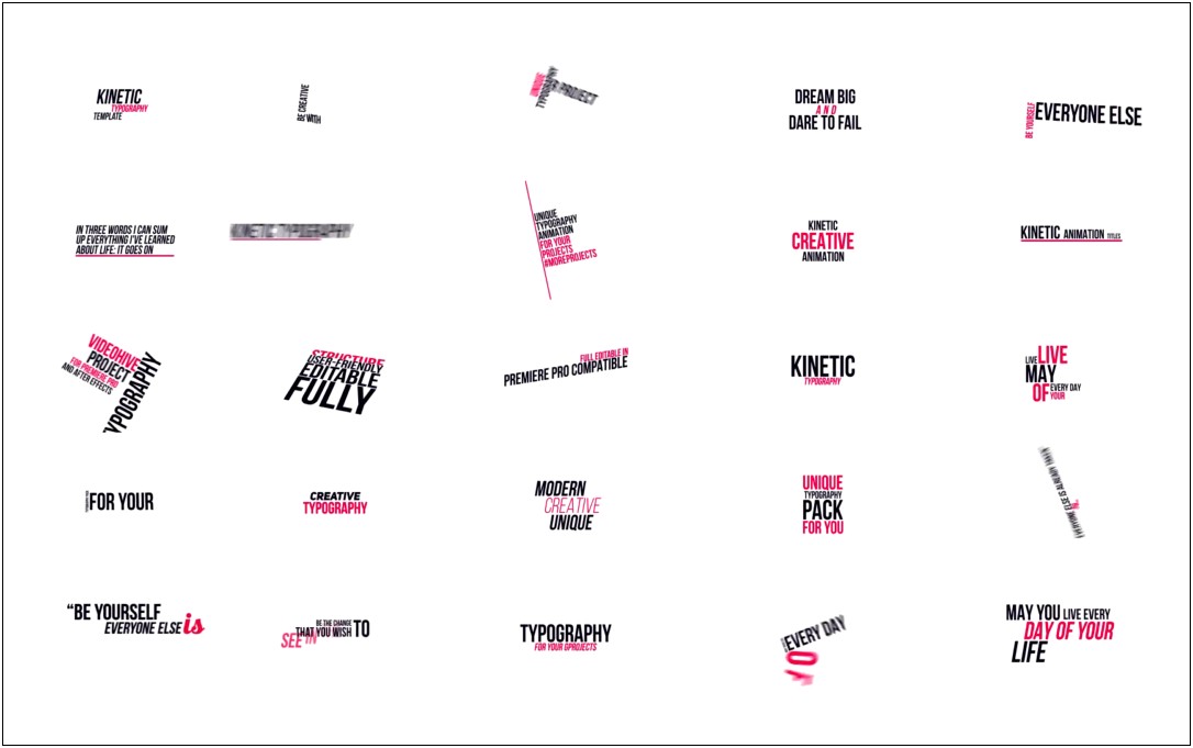 Typography Templates Premiere Pro Free Download