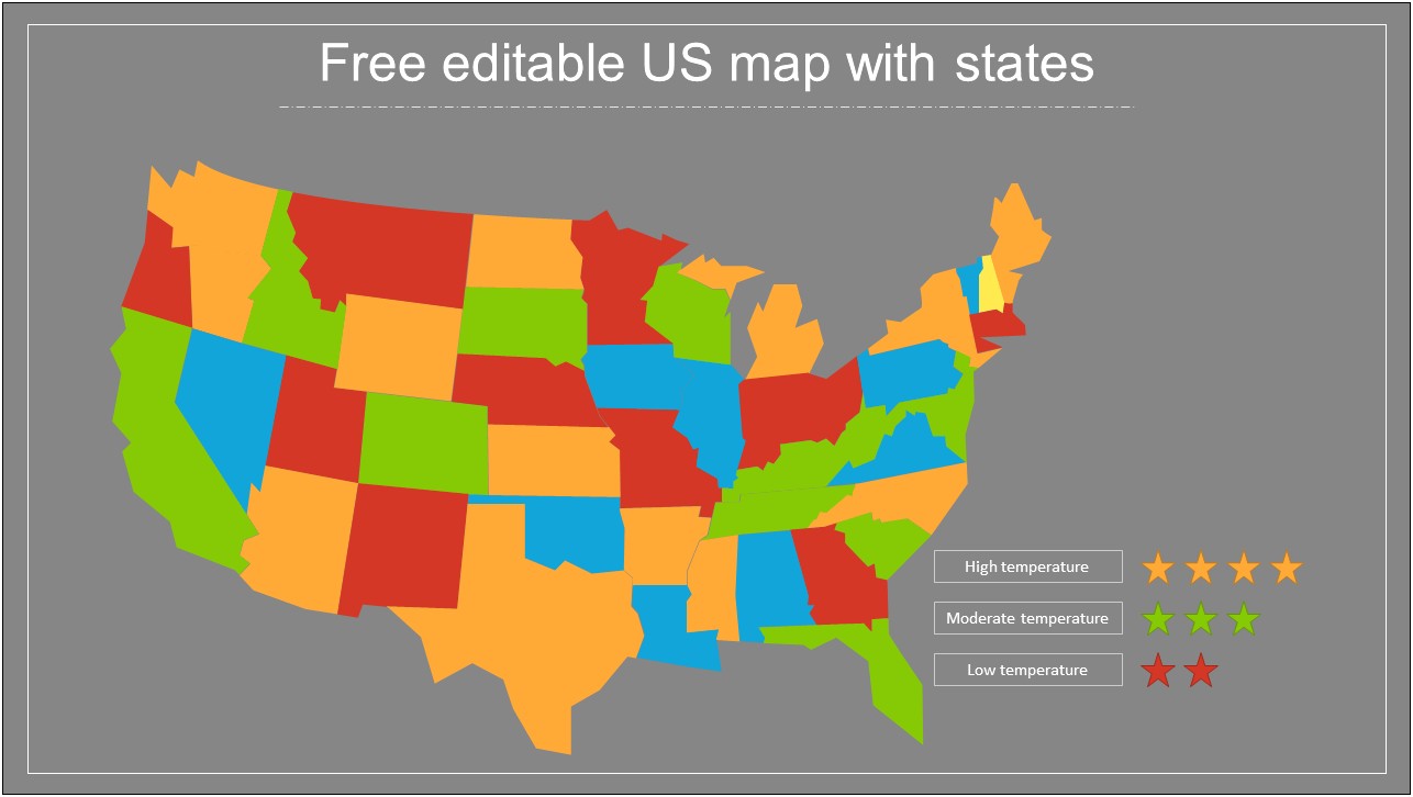 United States Map Template For Word