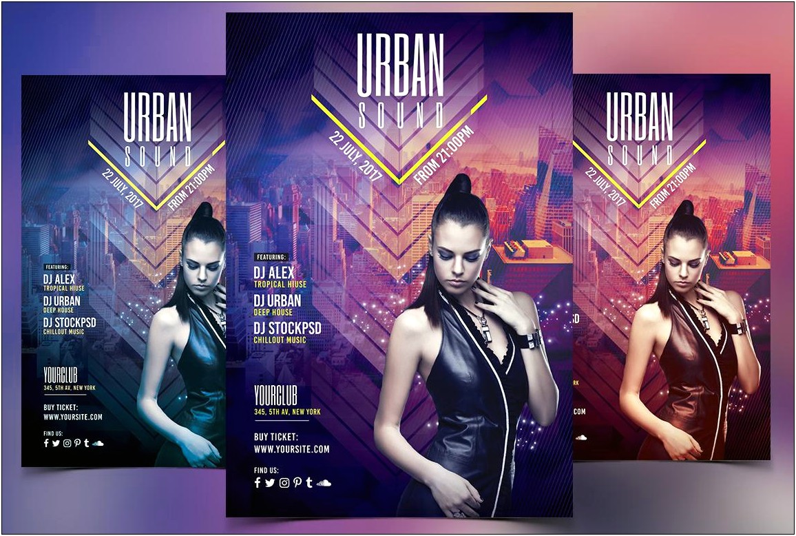 Urban Touch Party Flyer Template Download