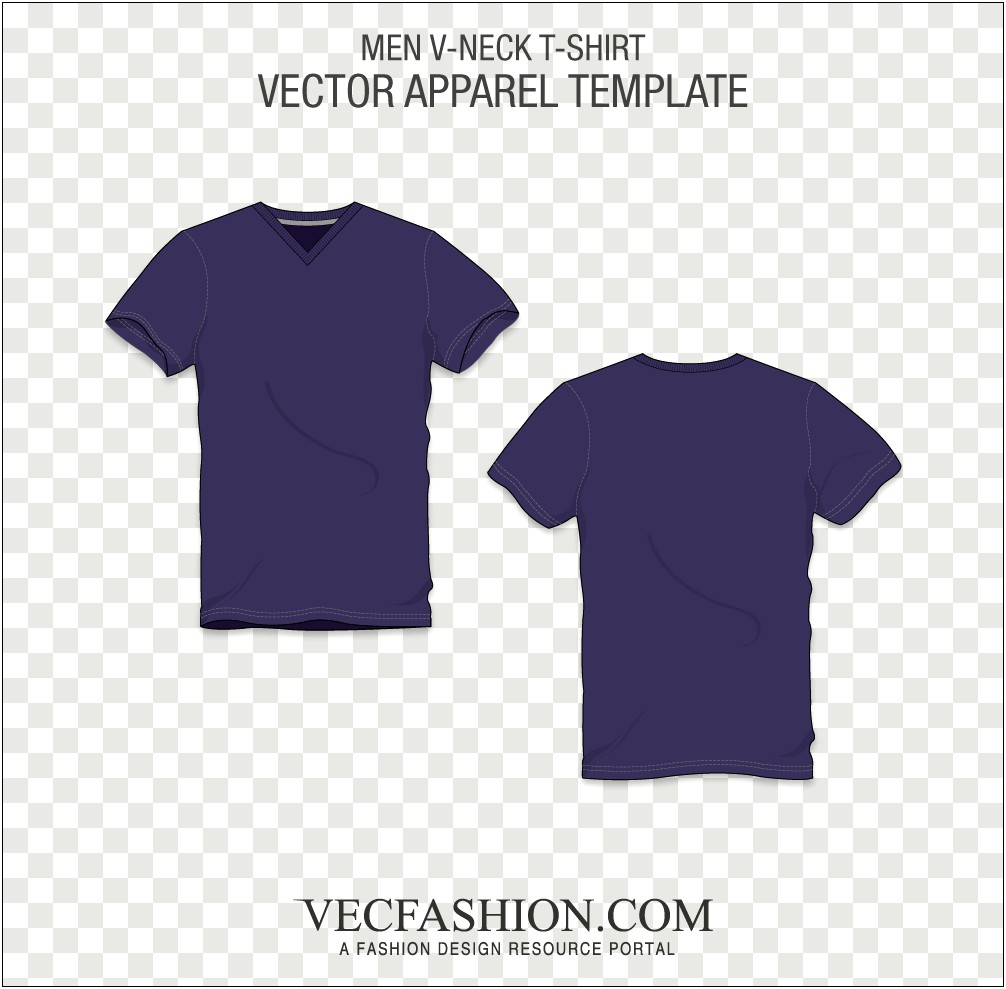 V Neck T Shirt Template Download
