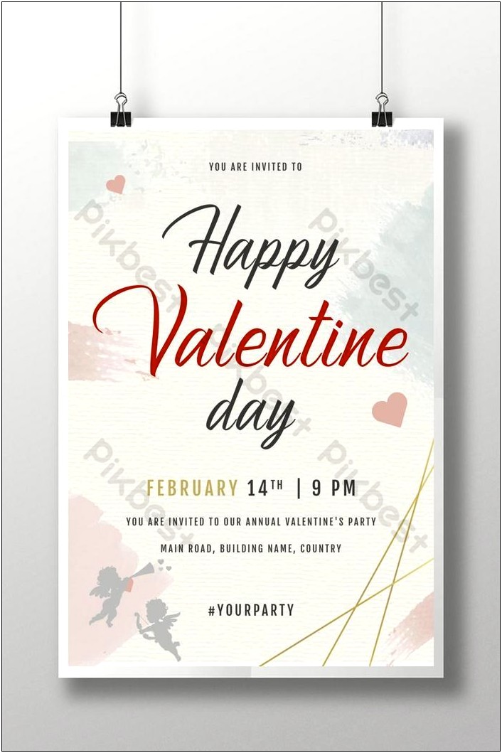 Valentines Day Invitation Template Free Download
