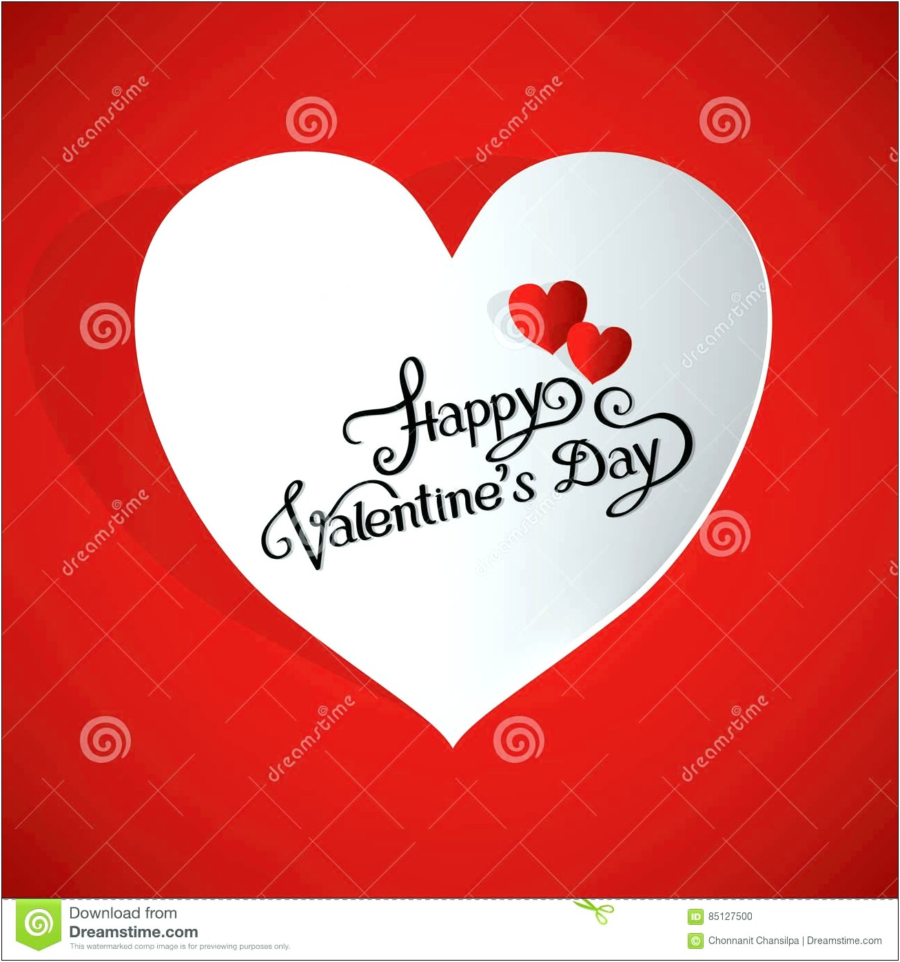 Valentine's Day Writing Template Download