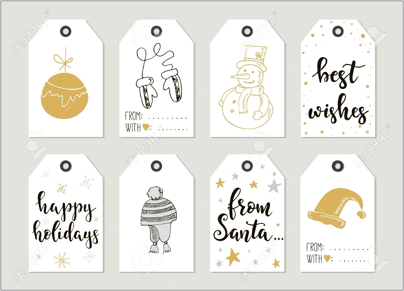Vintage Gift Tag Template Free Download