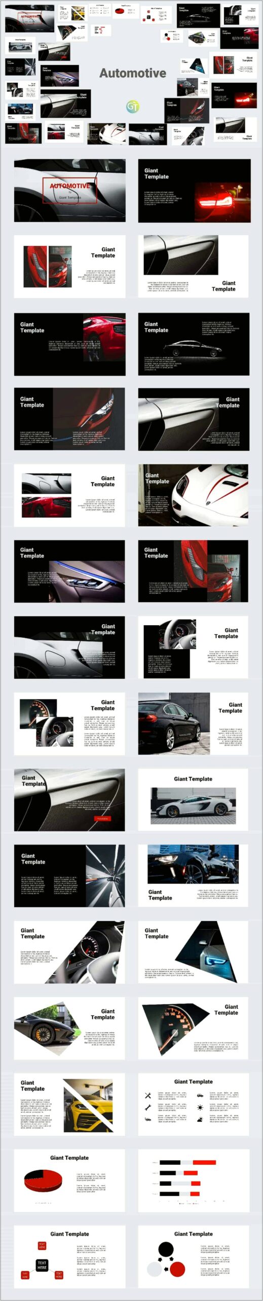 Virtual Car Powerpoint Template Free Download