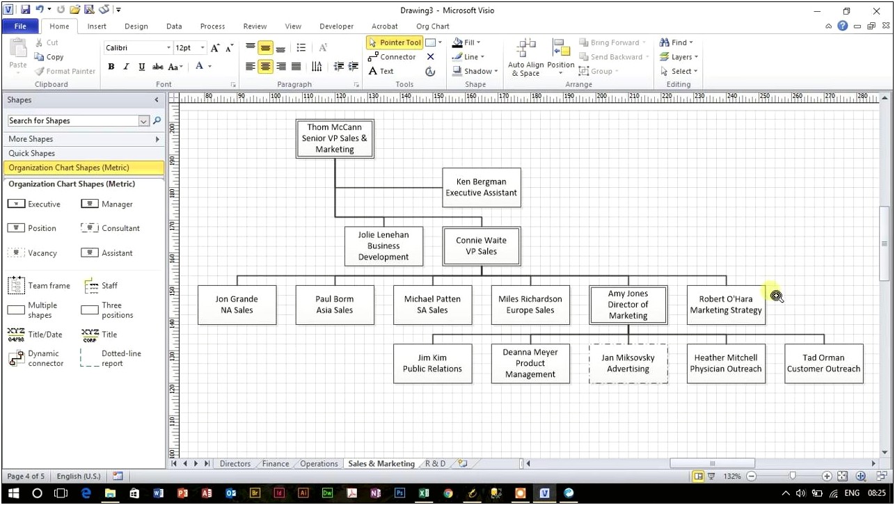 Visio Org Chart Template Free Download