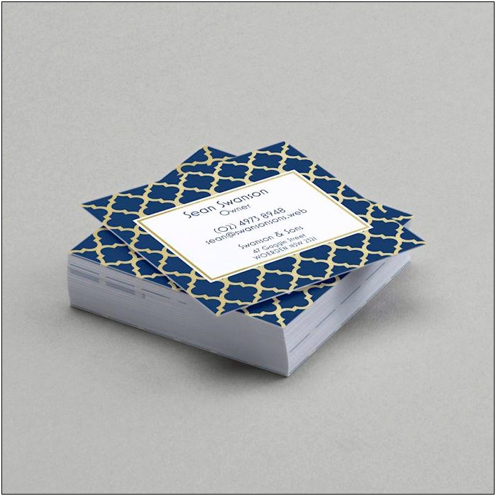 Vistaprint Square Business Card Template Download