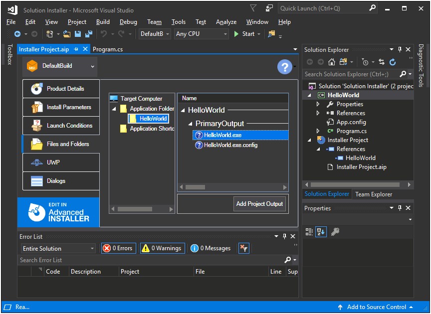 Visual Studio 2012 Project Templates Download