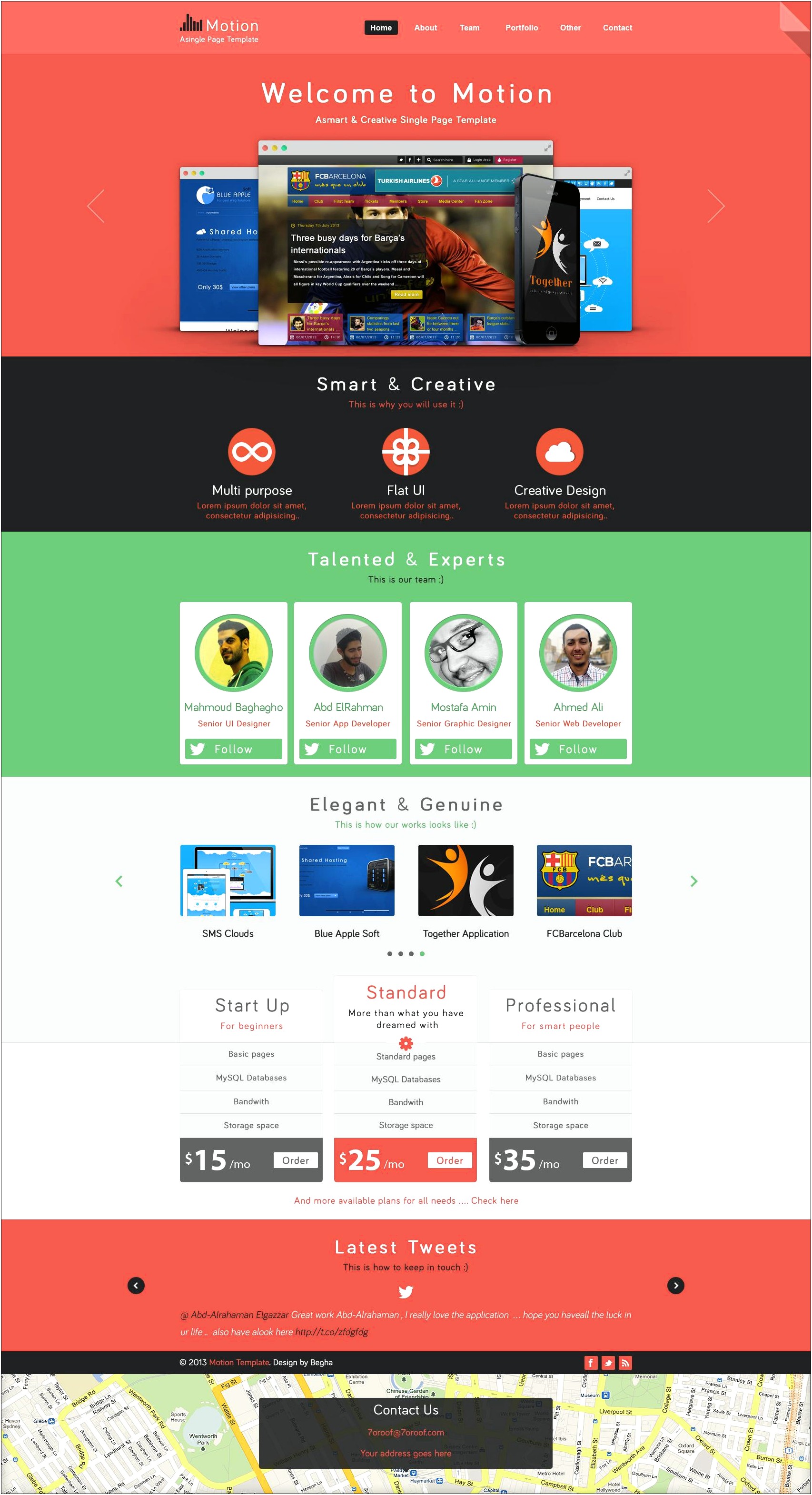 Web Design Template Free Download Psd