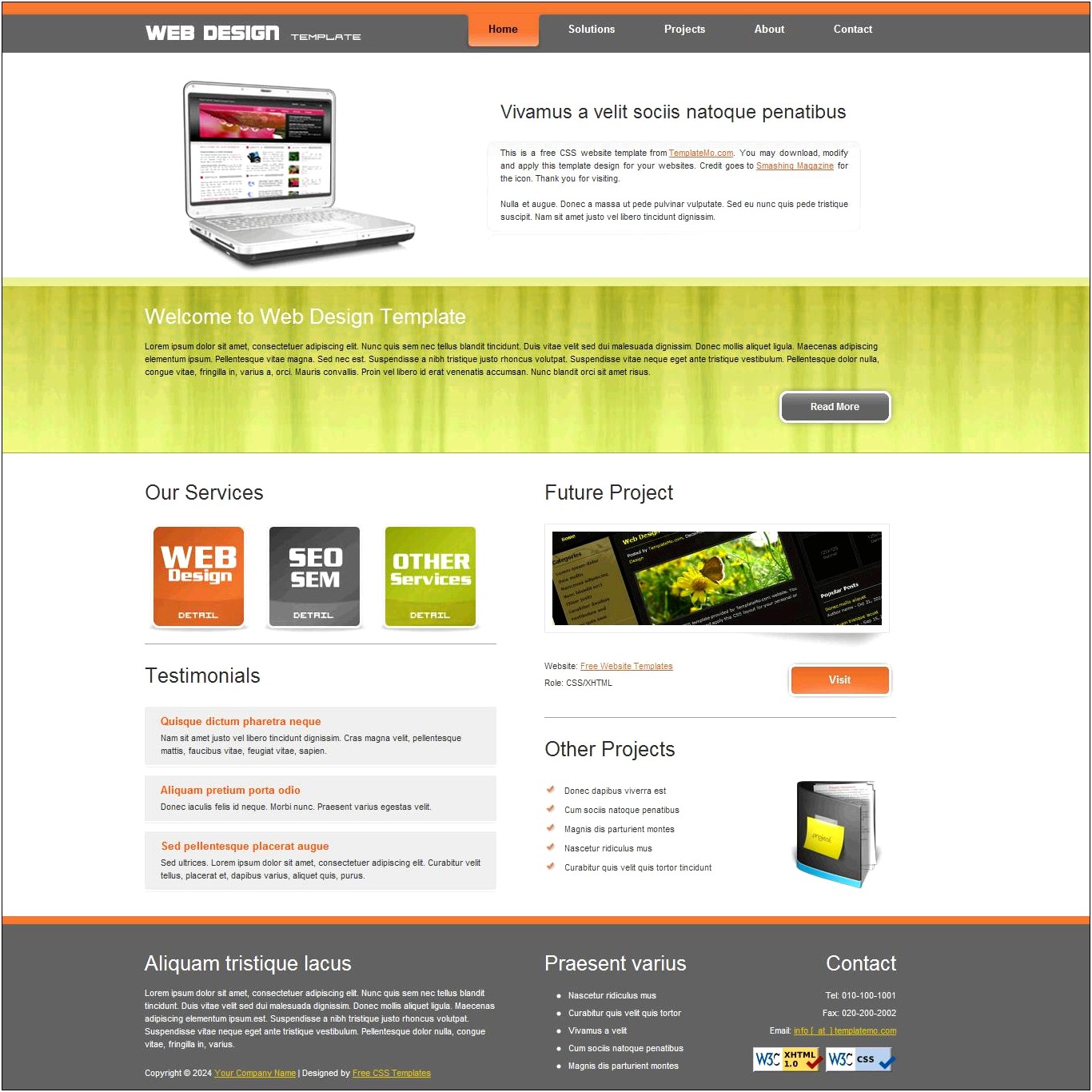Web Design Templates Free Download Php