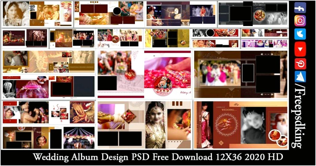 Wedding Album Templates Psd Premium Download